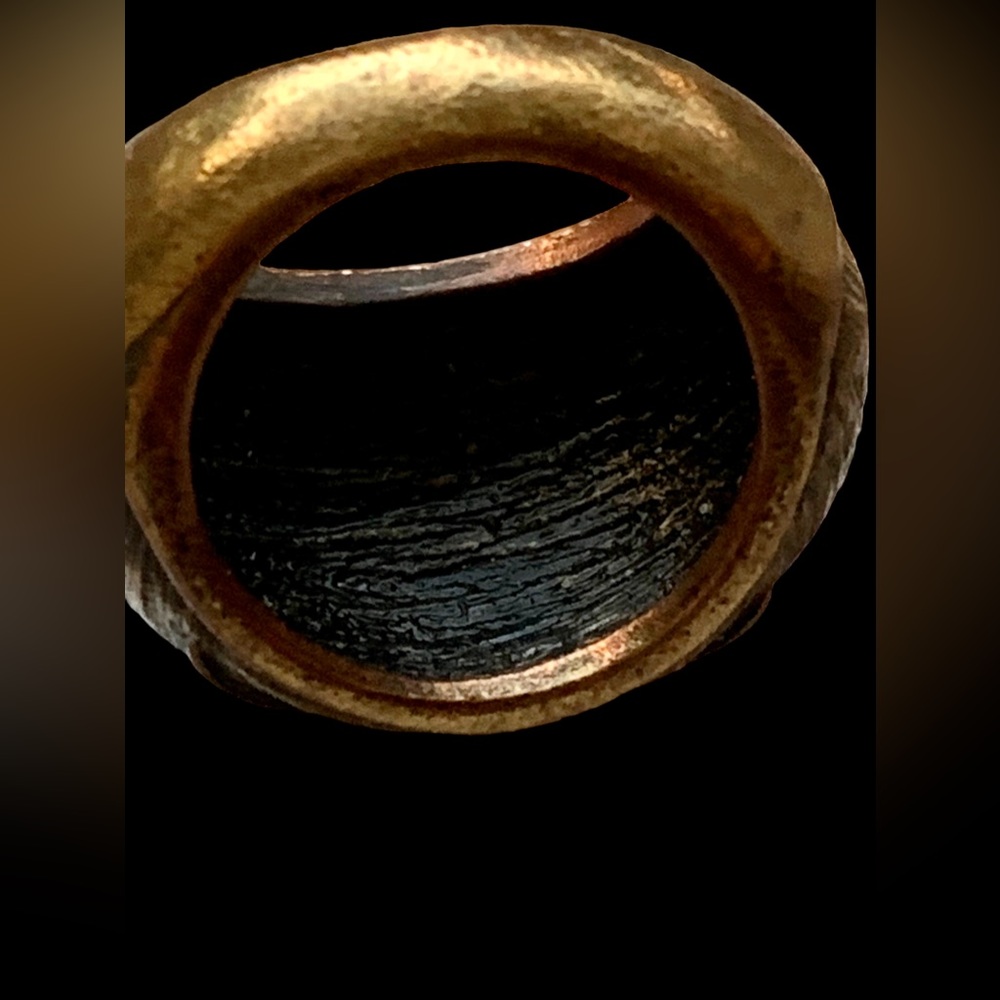 Unique Clear Crystal Star Woodland Brass Ring Unisex Mens Jewelry Women’s Ring - Picture 10 of 11